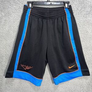 VTG‎ Nike Flight Shorts Men's Sz S Black Blue Orange OKC Colorway Basketball Gym